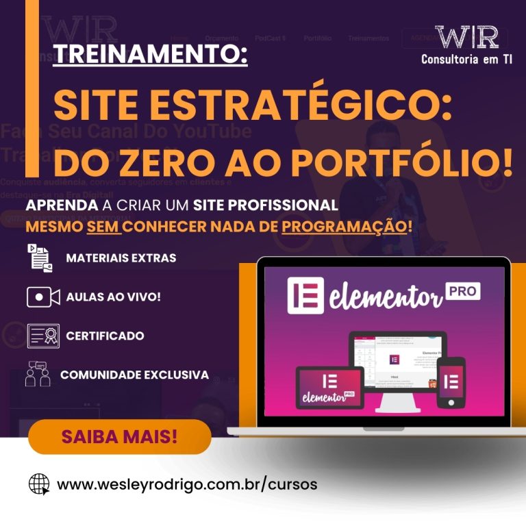 Meu Treinamento - Em breve estará Disponível no meu Clube de Membros
